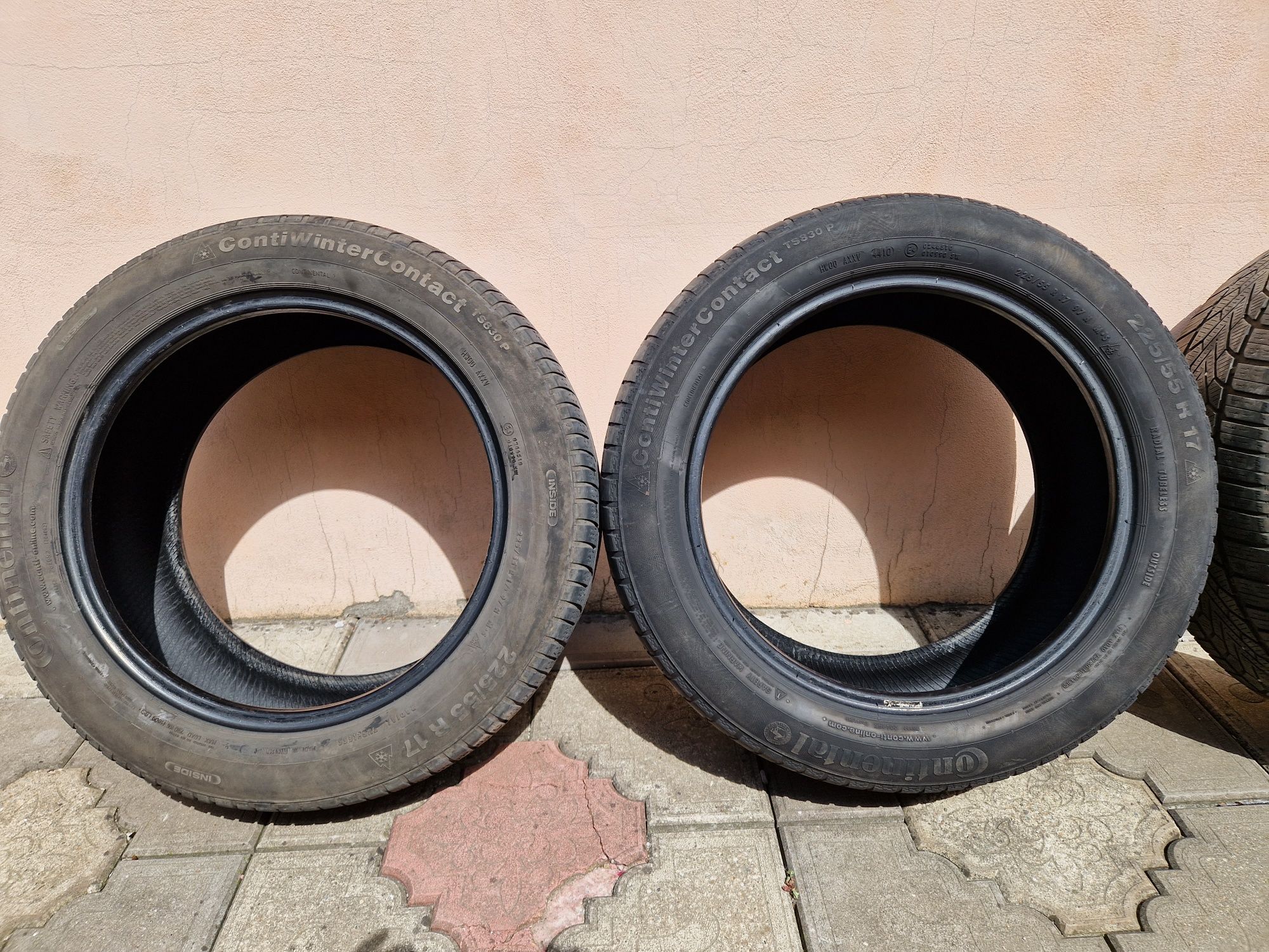 Vand 4 cauciucuri de iarna M+S 225 / 55 R17