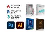 Установка Autocad, Photoshop, Coreldraw, 3dsMax, Revit, Windows office
