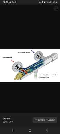 Смеситель термостат