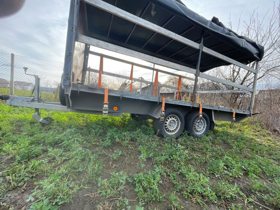 Remorcă cu prelată anssems -2 tone, 4 metri x 1,8 metri