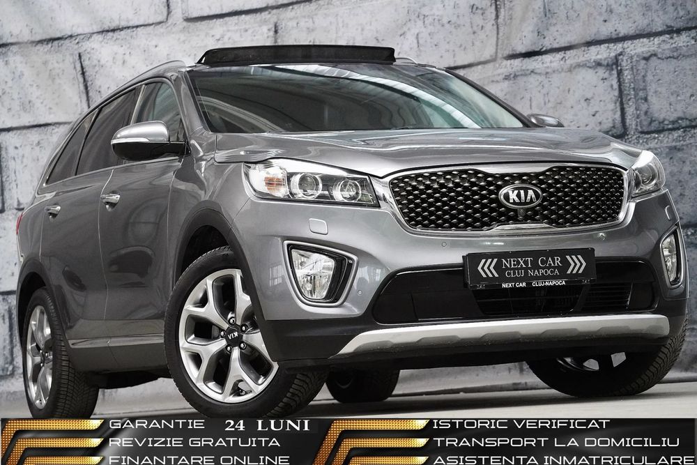 Kia Sorento GARANTIE 24LUNI*RATE*7 Locuri*4x4*200Cp*Automata*Piele*Navi*Ventilatie