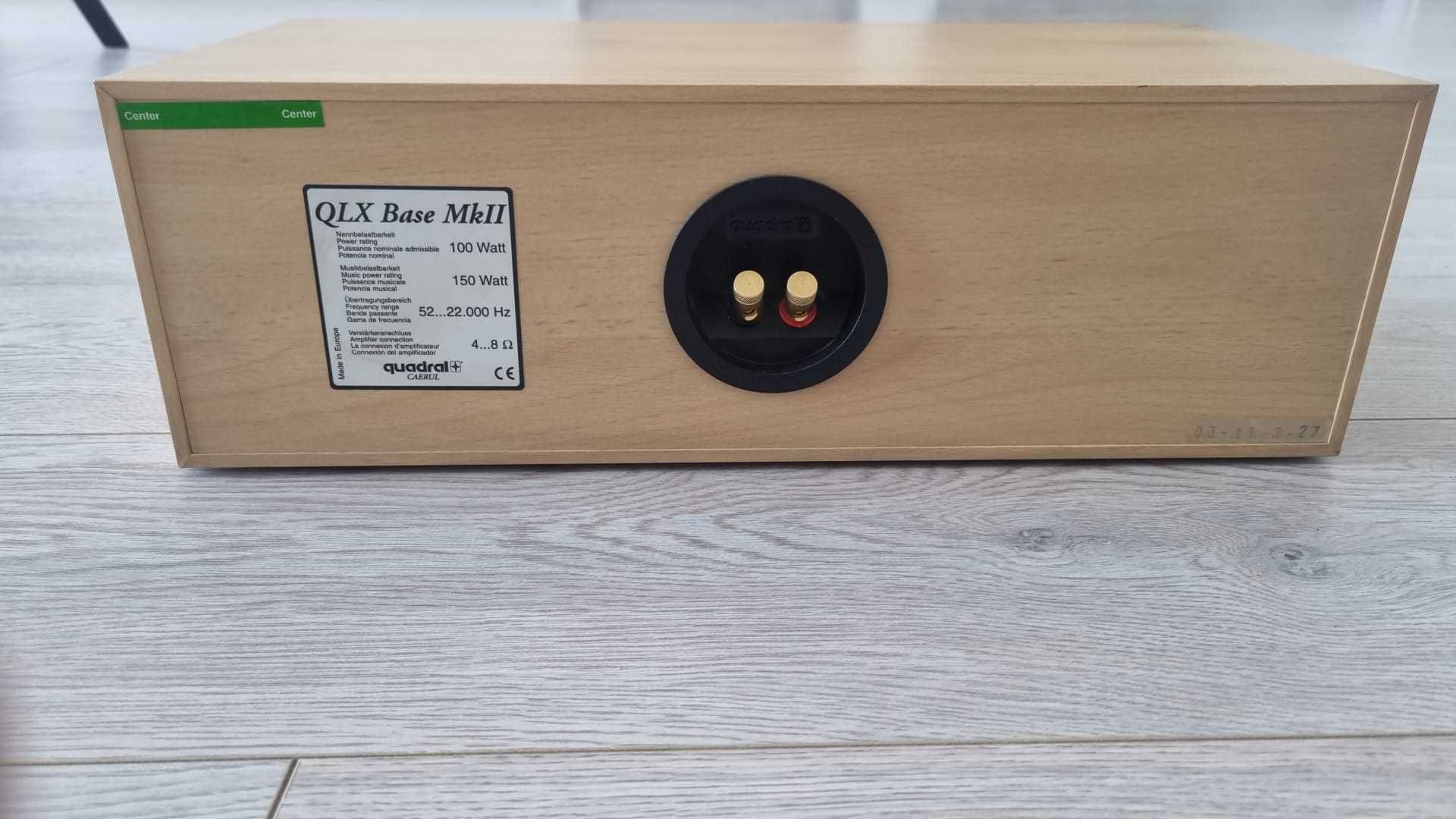2 Boxe QUADRAL Caerul QLX-185 + 1 boxa centru QUADRAL QLX Base MKII