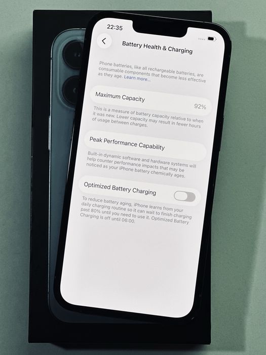 iPhone 13 Pro SierraBlue 256GB 92% battery