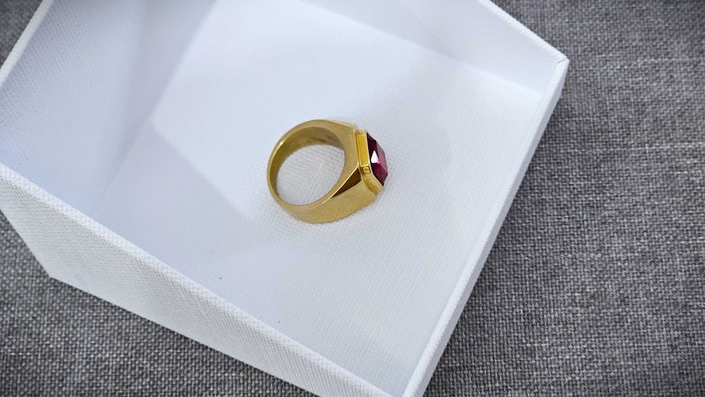 Inel barbatesc - piatra pretioasa - Finisaj premium