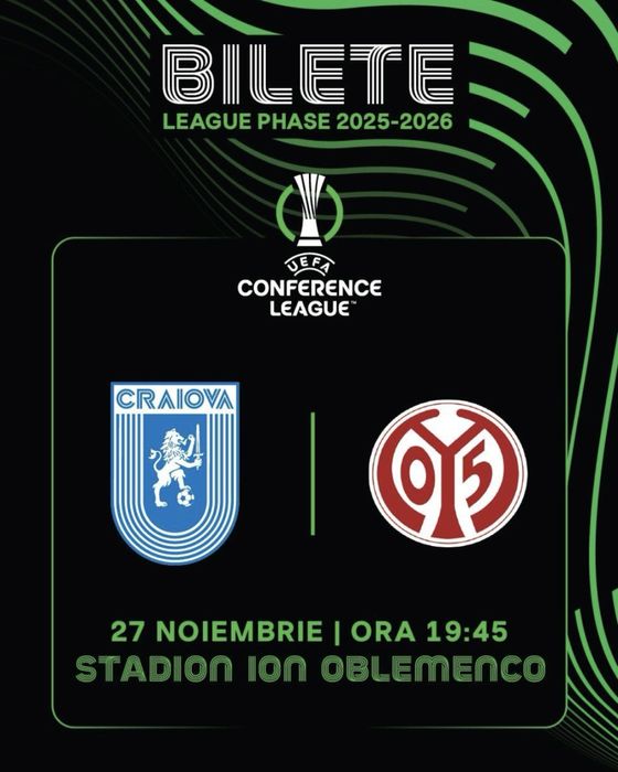 Vand bilete la Craiova Mainz