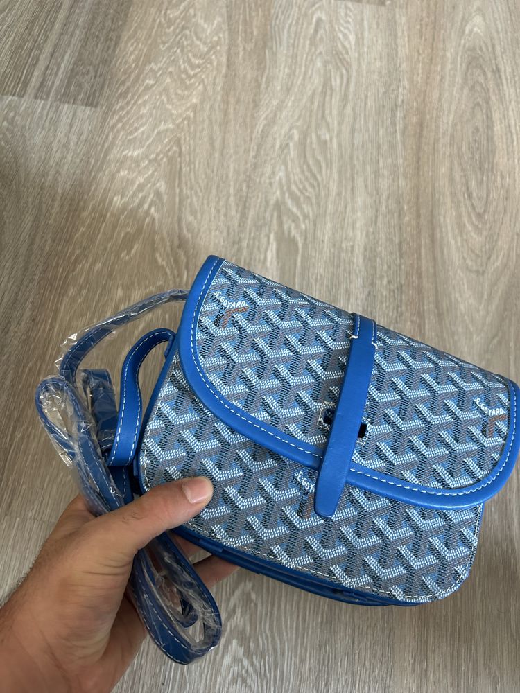Мьжка crossbody чанта - Damier Graphite стил
