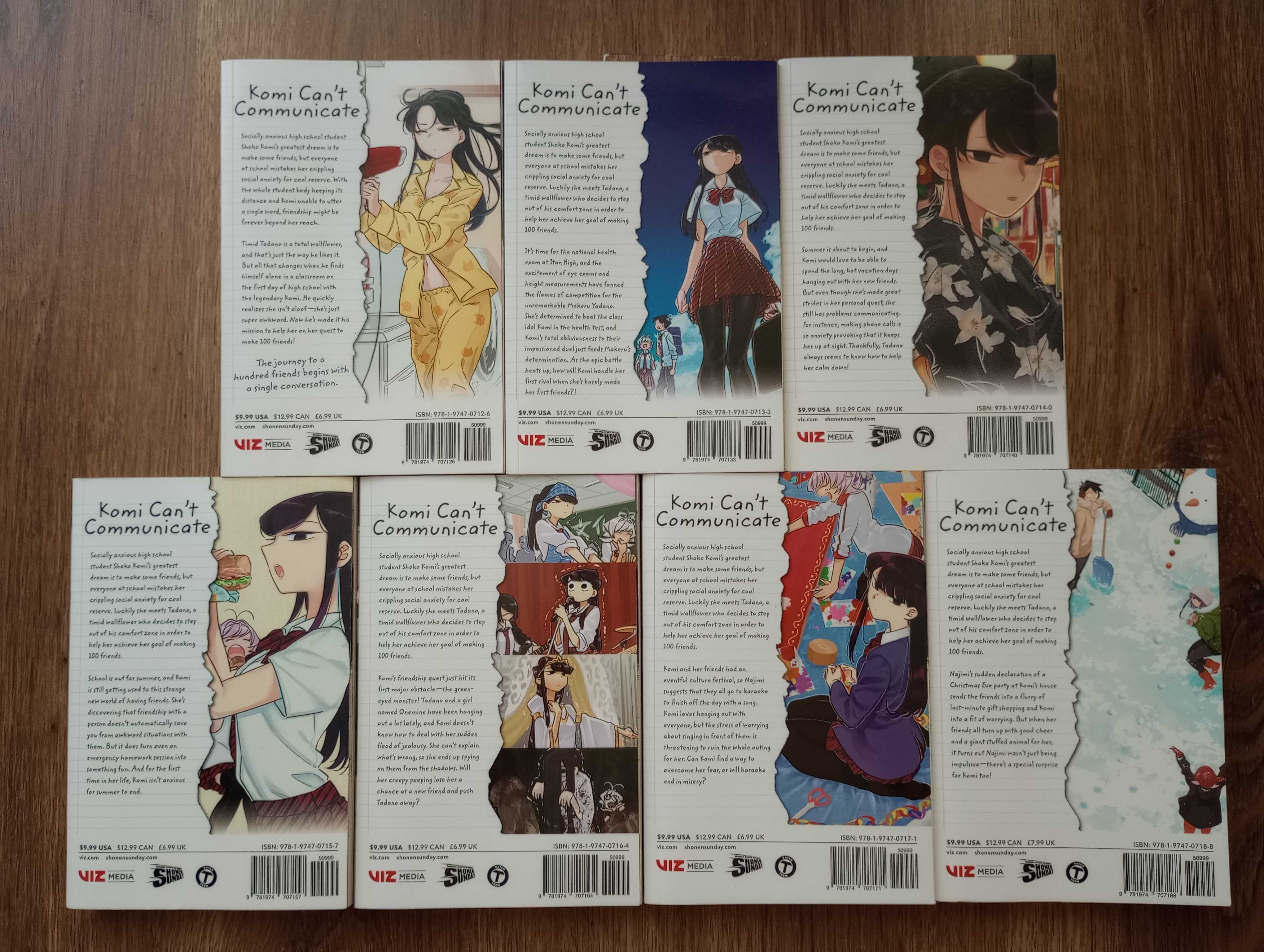 Manga - Komi Can't Communicate Volumes 1-7