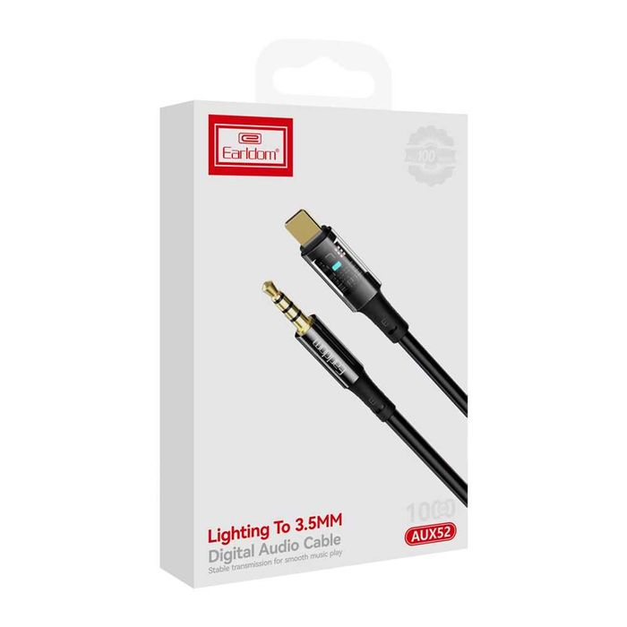 AUX към Lightning кабел за iPhone ET-AUX52, 3.5мм жак 1 метър