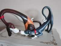 cadou rar Caini Hot Dogs Figurine Want To Play? Toni Goffe Limited2004