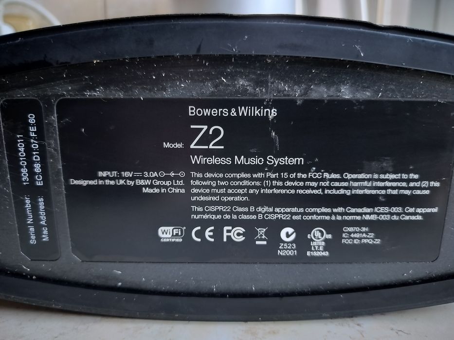 Boxa wireless Bowers&Wilkins Z2