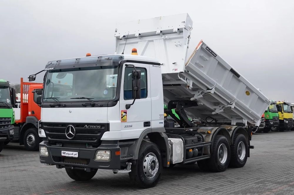 Mercedes-Benz ACTROS 3336 / 6x4 / CAMION BASCULANTE / BORDMATIC / HYDROBOARD / MEILLER KIPPER / EPS + AMBREIE / IMPORTAT