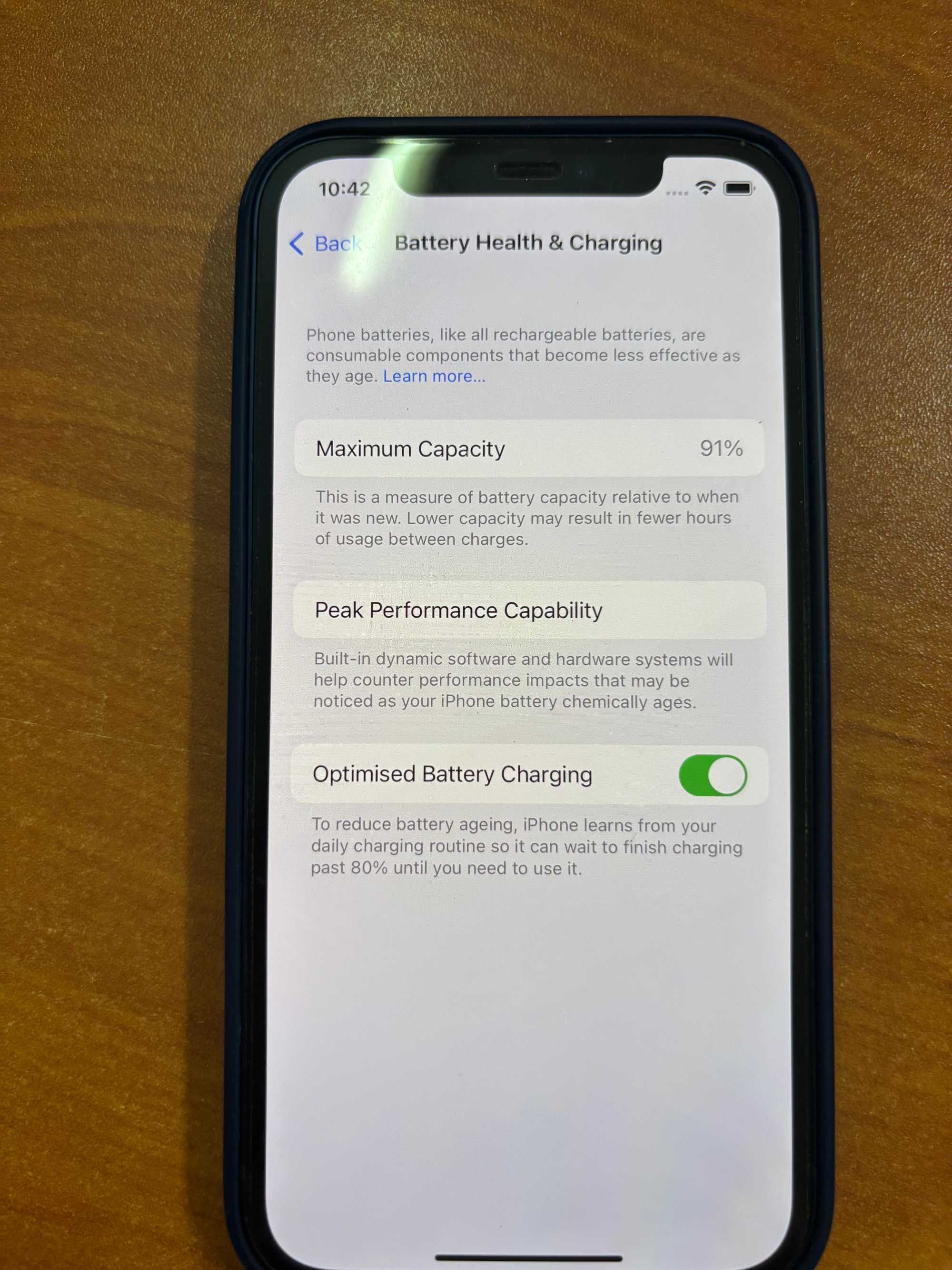 iPhone 12 64GB Blue – Батерия 91%, Отлично състояние