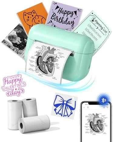 Нов Портативен термопринтер за телефон iOS Android – фото и бележки