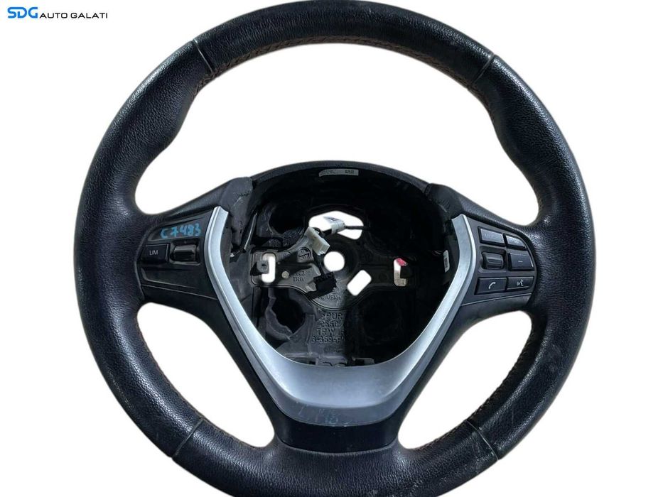Volan Piele 3 Spite cu Comenzi FARA Airbag BMW Seria 3 F30 F31 F34 2011 - 2019 [C7483] [Depozit Laurentiu] [Hala 4]