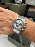 audemars Piguet royal oak chrono silver blue