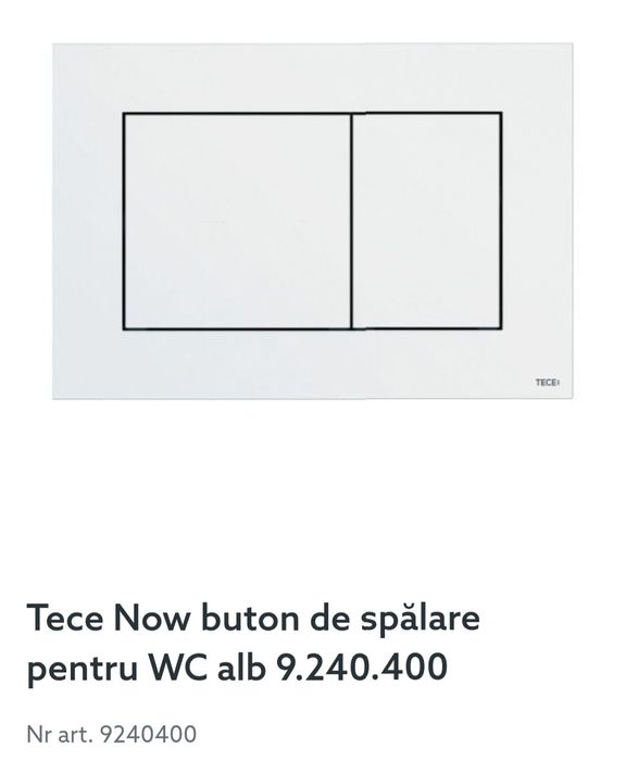 Vând clapetă WC Tece NOW,