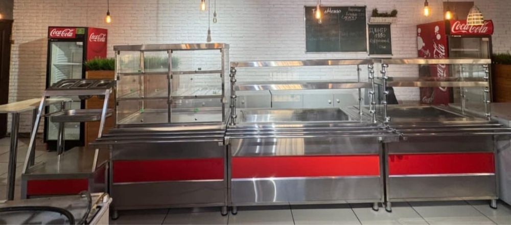 Линия Раздачи Плита Тестомес Пицца Печь Холодильник Жарочный Шкаф