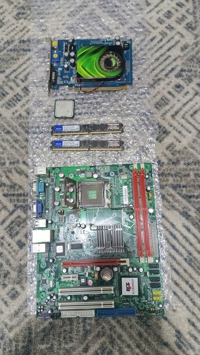 Комплект мать + проц + ОЗУ + видеокарта