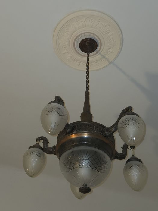 Vand candelabru de alama si cupru