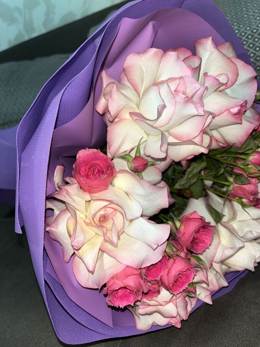 Букет из кустовых роз.Свежий за 3500