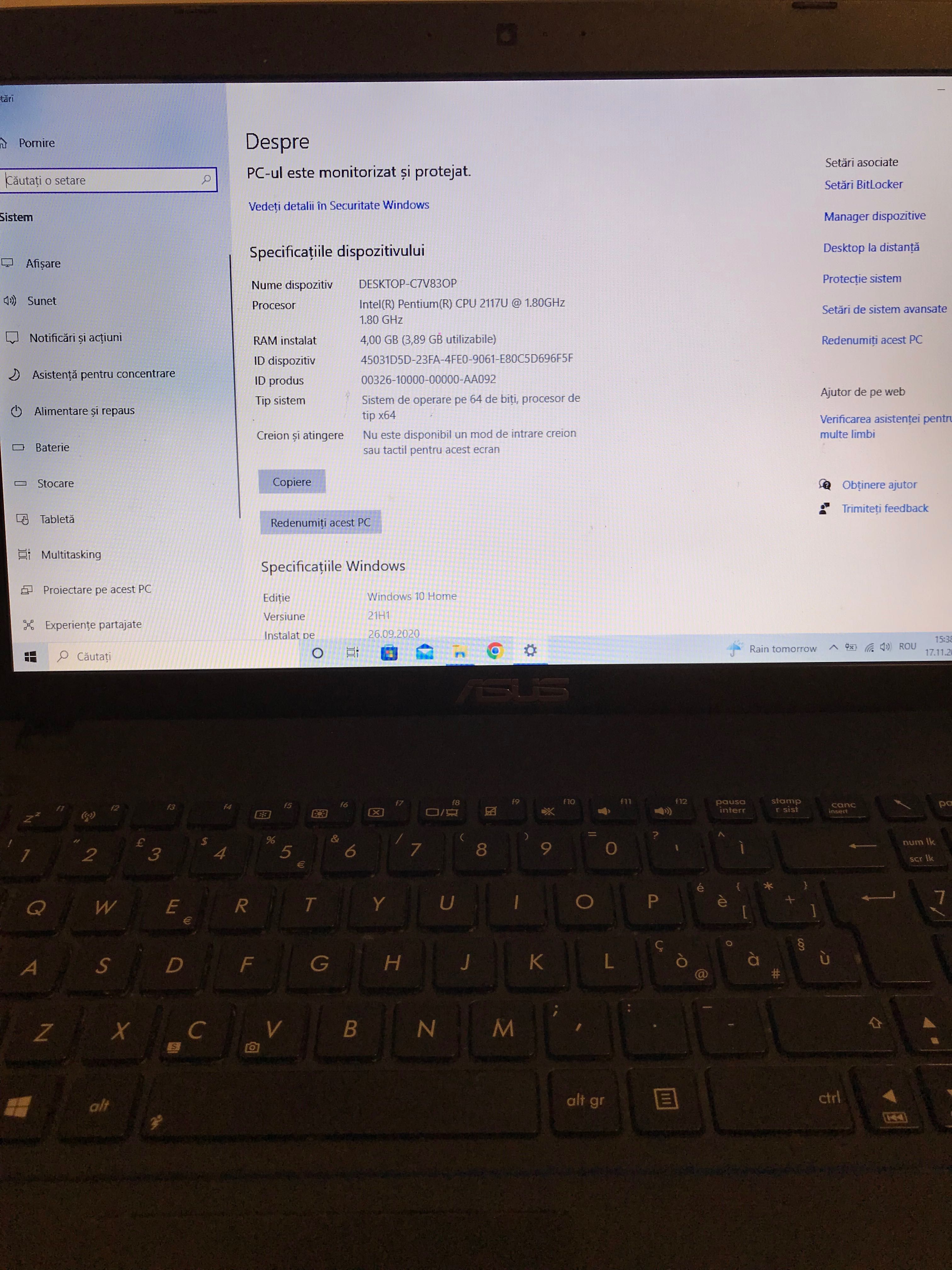 Laptop  Asus. Notebook F552C