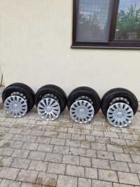 Vând set jante tabla si anvelope all seazonSkoda VW Audi R16