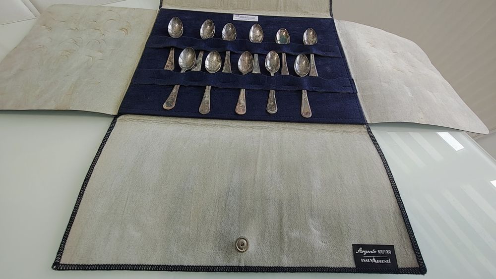 Ptr colecționari ! Set lingurițe argint