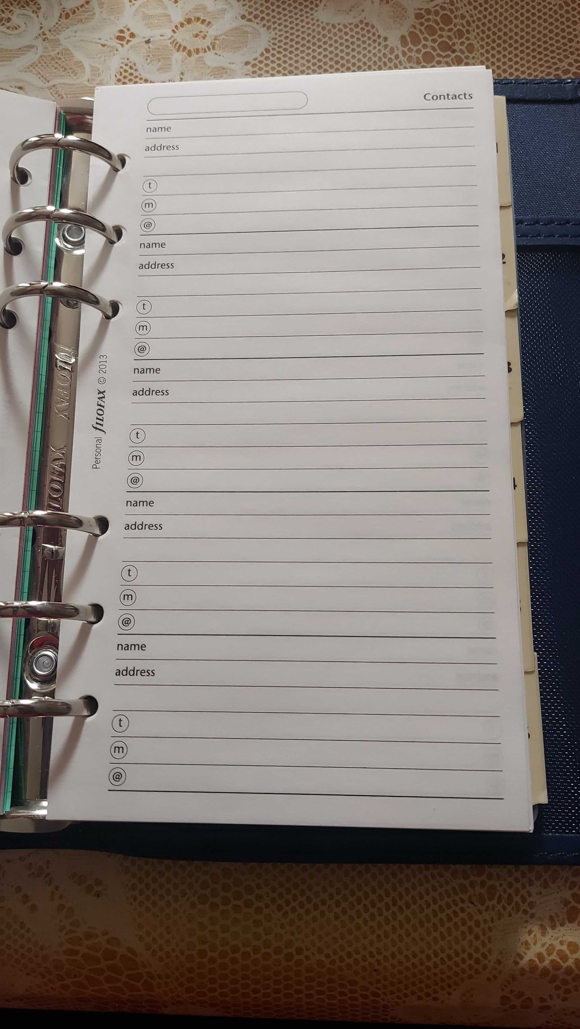 Filofax Navy Personal Органайзер