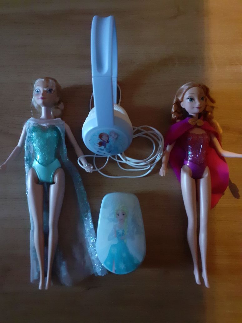 Casti audio,păpuși interactive,perie fetițe Frozen