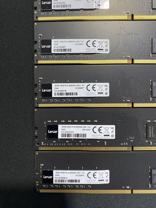 UDIM DDR4 16 Gb 3200hz lexar b/u