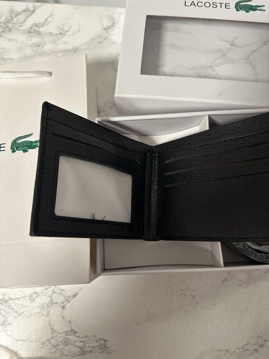 Set Lacoste 2 în 1 – curea și portofel