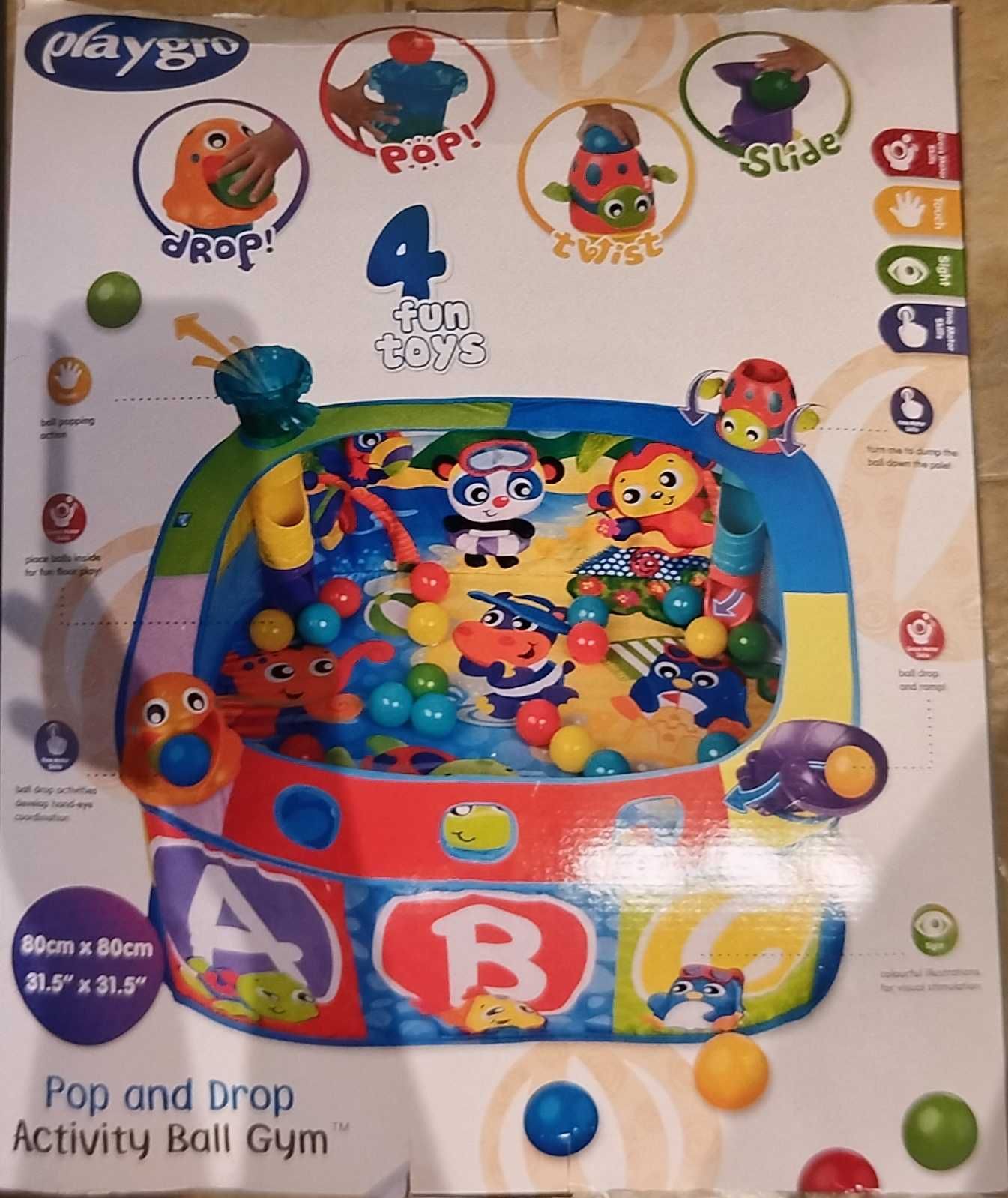 Активна гимнастика басейн с 30 топки Playgro
