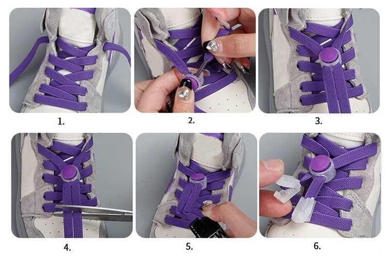 плоски ластични връзки за обувки ваиант 2