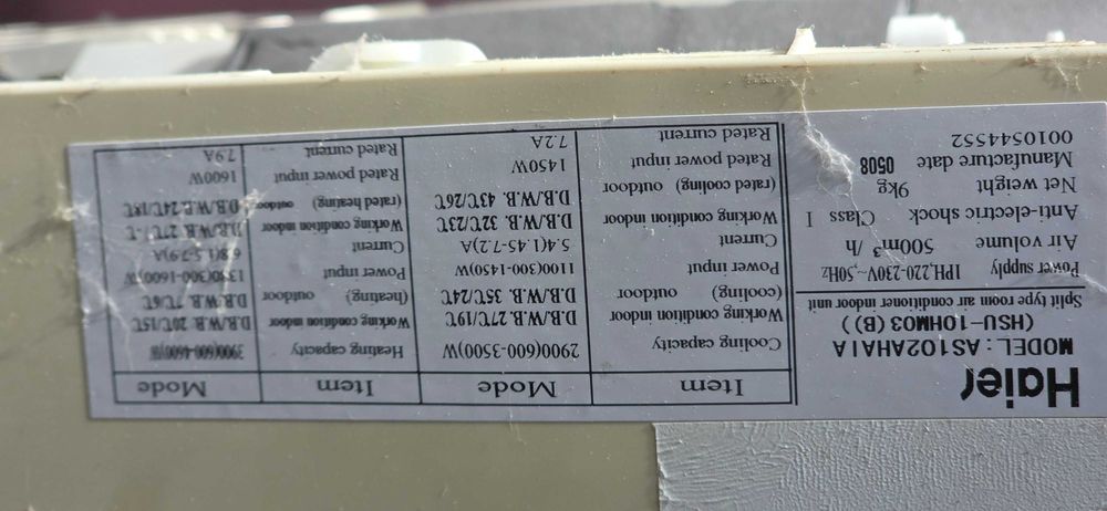 Климатик продавам 11 бр.