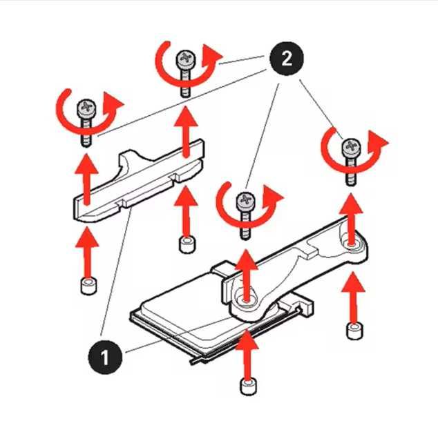 Bracket / Clema CPU AM4/AM5 inclusiv suruburi