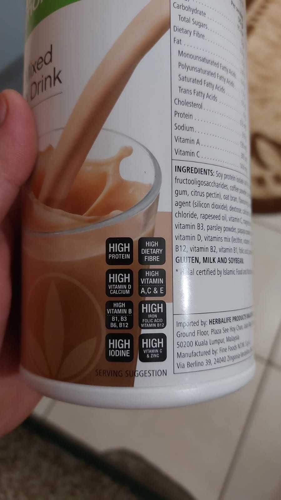 5+1gratis Herbalife formula 1 gusto cappuccino