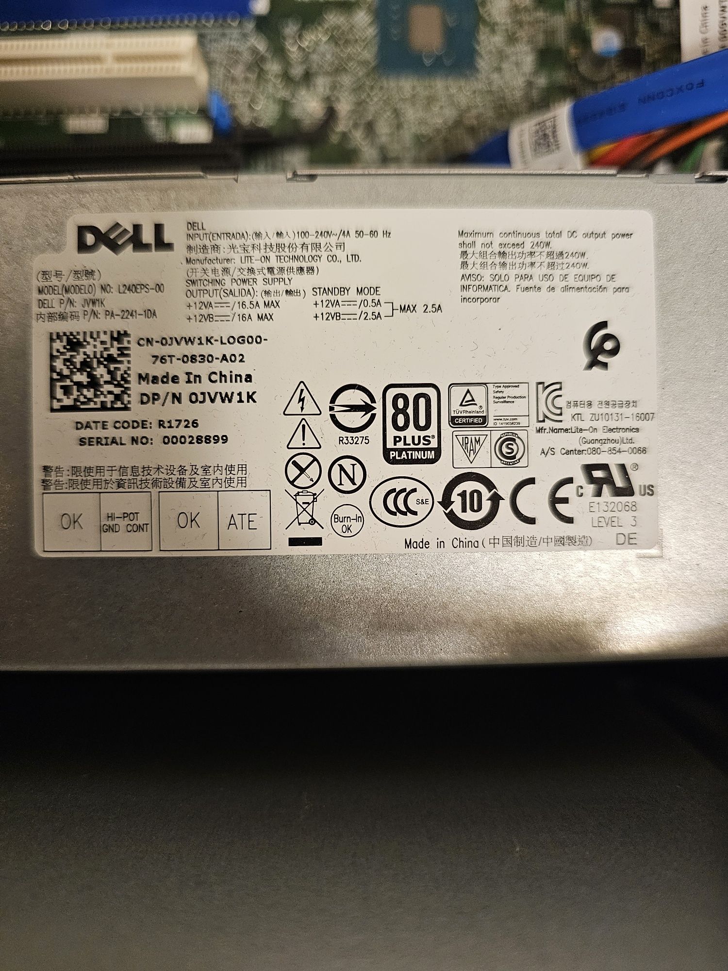 PC DELL Optiplex 7050 Intel i7 6700 16gb ddr4 ssd 256gb