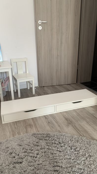 Dulap alb, cu 2 rafturi