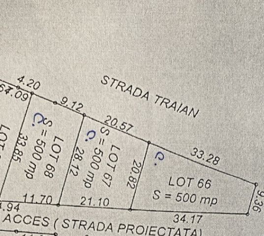 Vând două loturi de 500 mp teren intravilan în Pecineaga - utilități