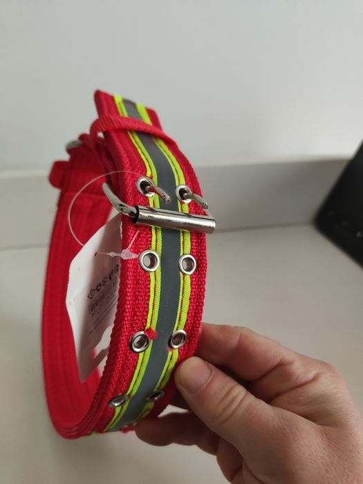 Zgarda caine fluorescenta , prindere dubla catarama Metal