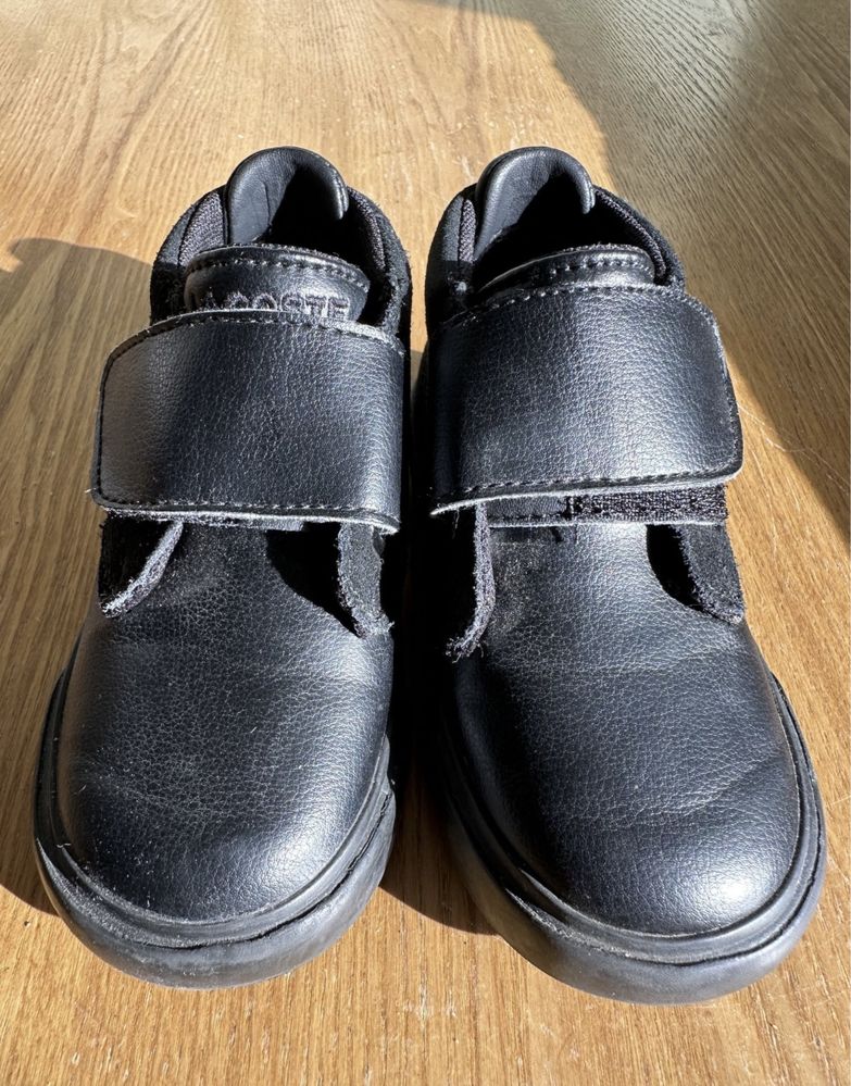 Ghete piele naturala Lacoste pentru copii