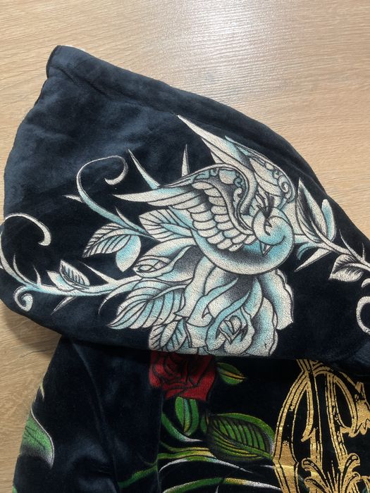 Ed Hardy плюшен дамски суитчър S