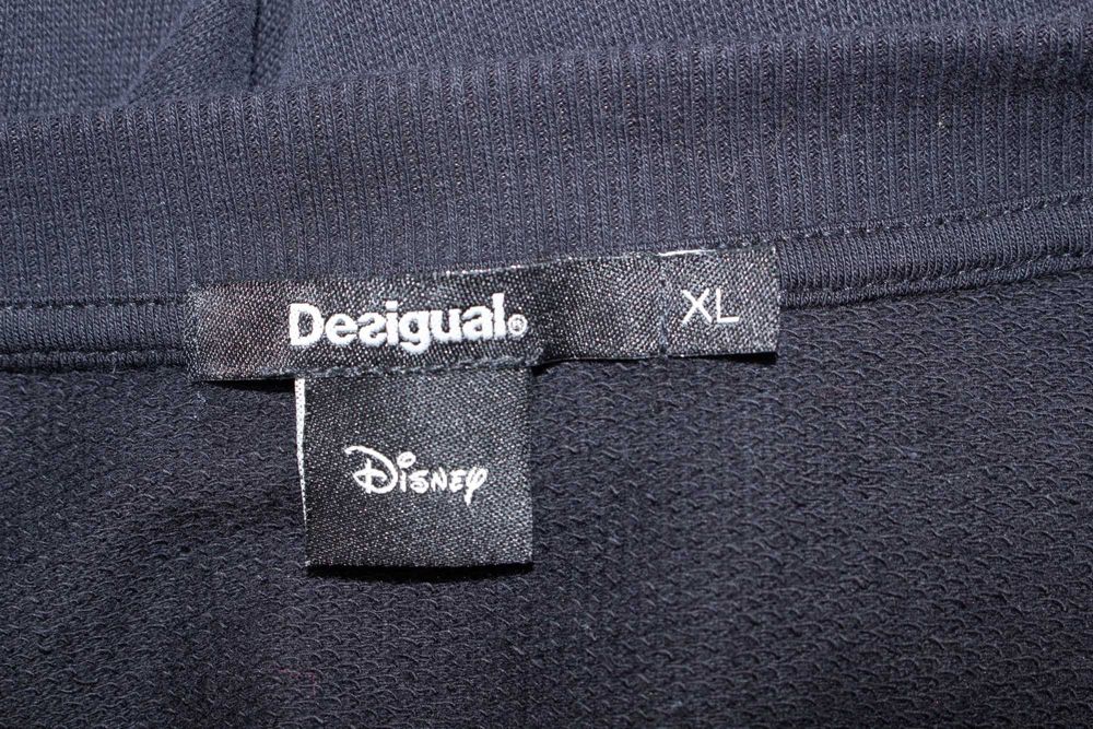Desigual Disney Mickey Mouse суичър дълъг пуловер черно и бяло XL