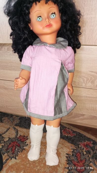 Cizme păpușă crem