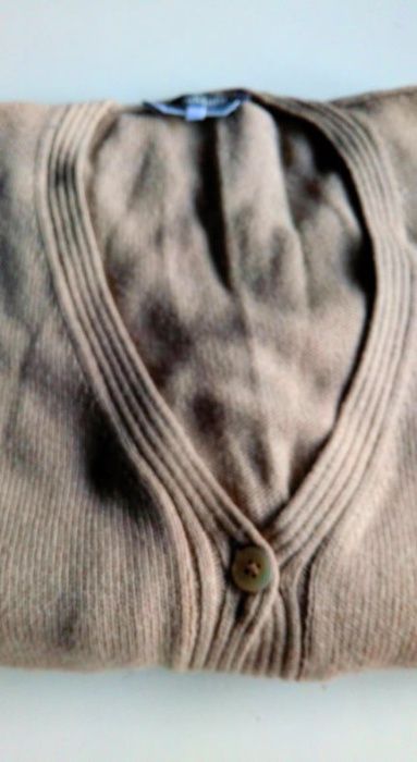 Комплект жилетка и блуза MaxMara, 100% фина вълна, размер L
