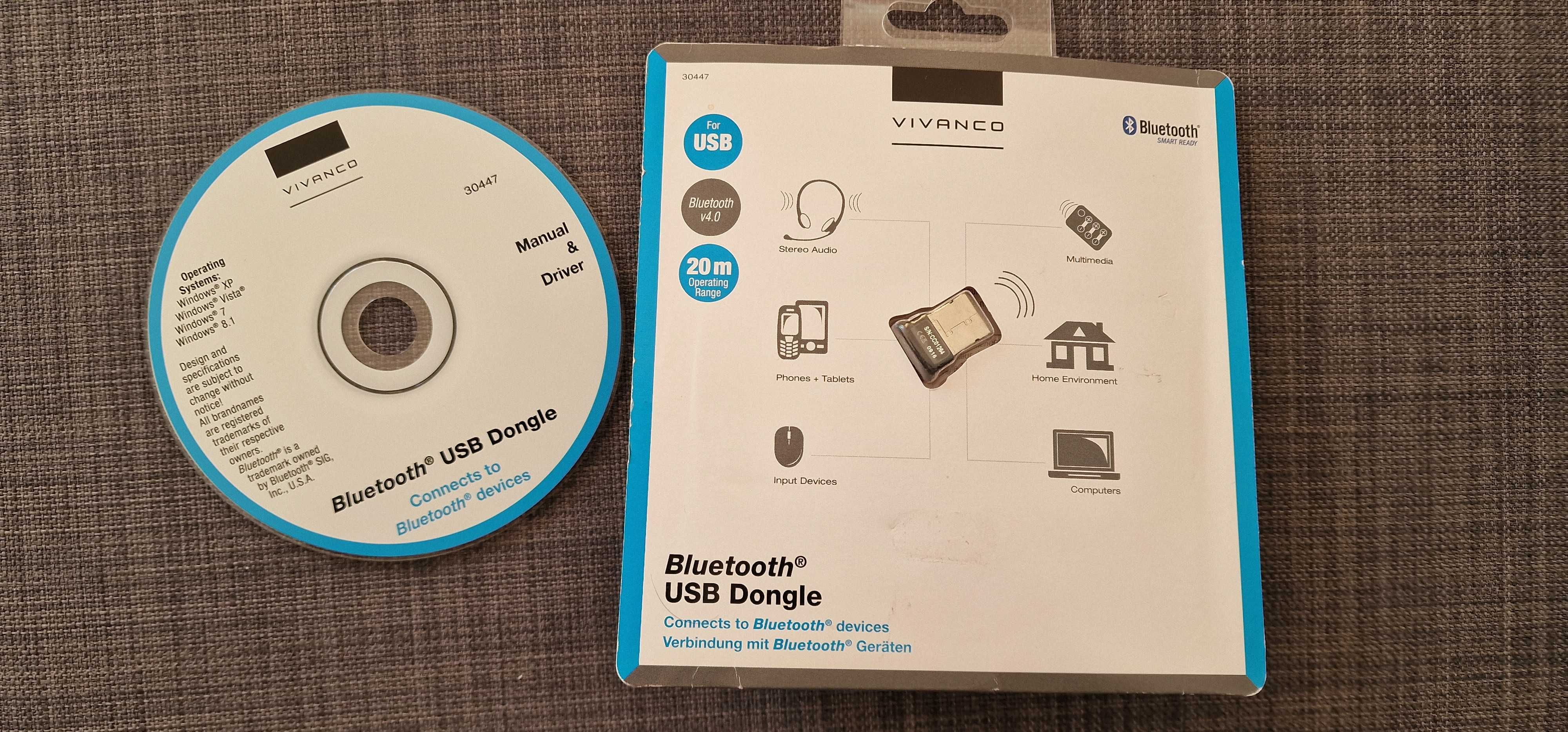 VIVANCO USB Bluetooth Dongle v4.0, Class 2