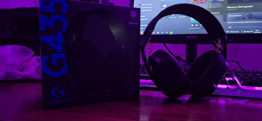 Наушники Logitech G435