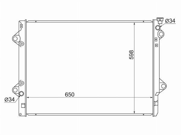 Радиатор  Toyota Land cruiser prado