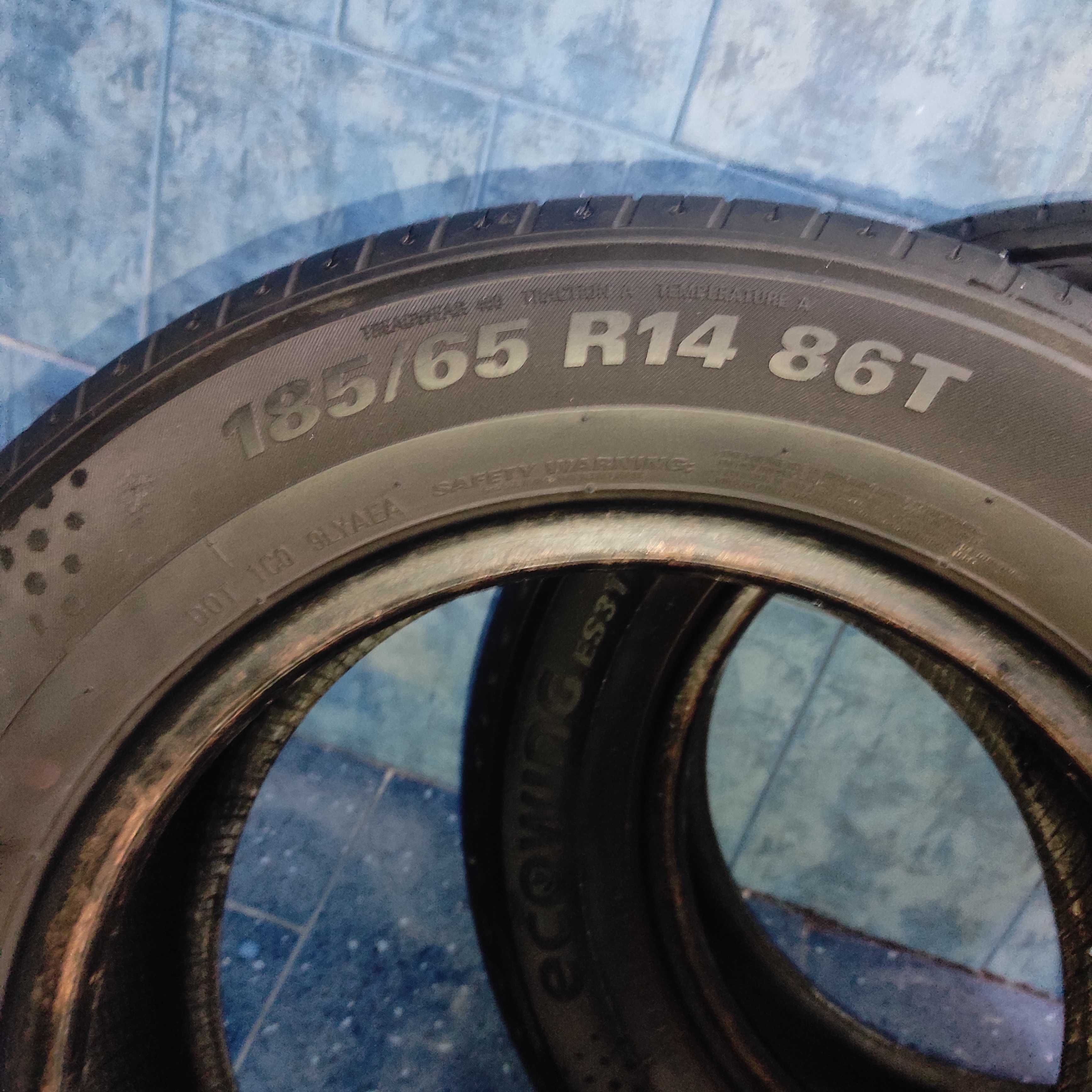 2 броя Летни гуми Kumho 185/65 r14 ecowing es31
