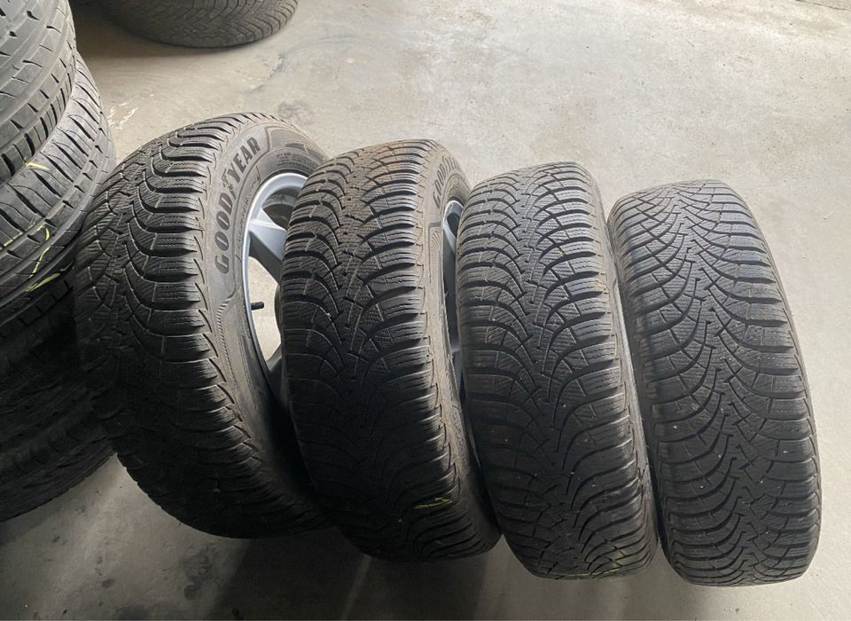 Jante aliaj R16 5x112 cu anvelope M+S 205 60 16